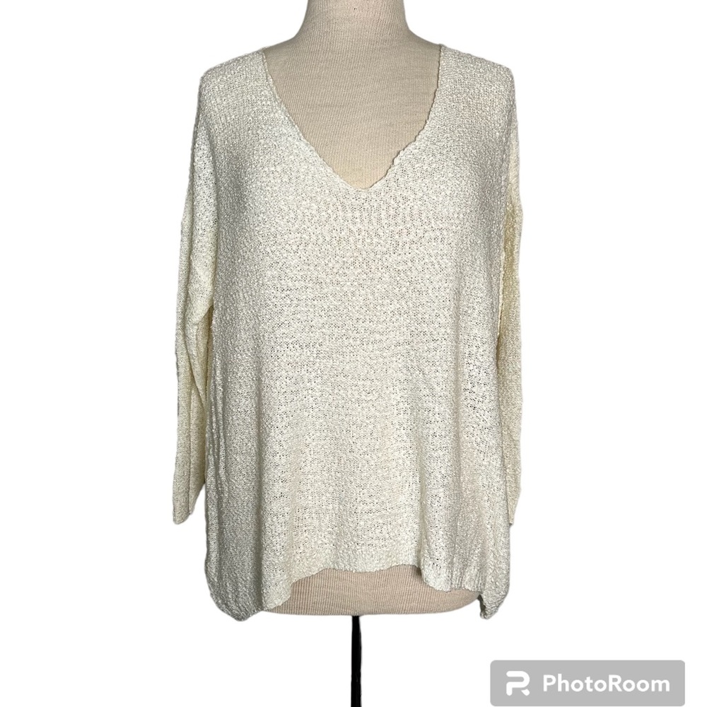 Miracle USA Open Knit Long Sleeve Sweater Size: S/M